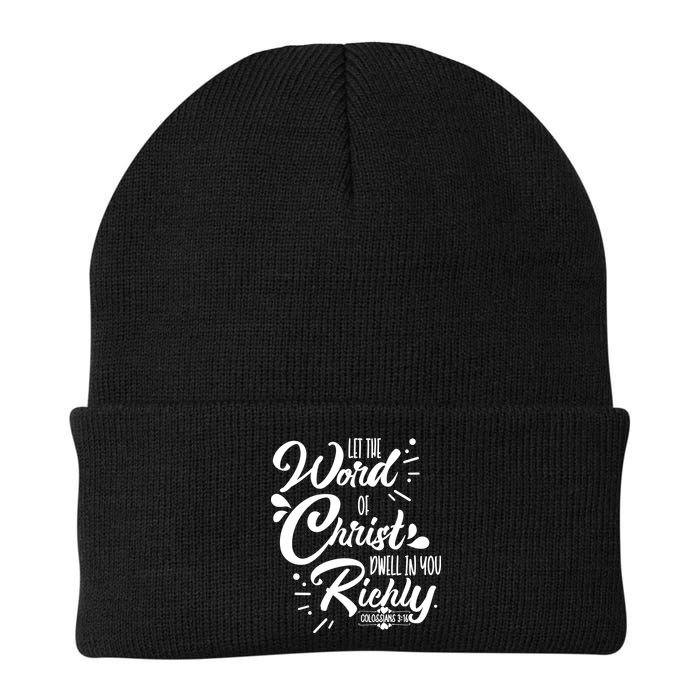 Let The Word Of Christ Dwell In You Richly Bible Beanie