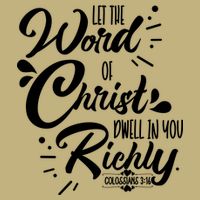 Let The Word Of Christ Dwell In You Richly Bible Hoodie