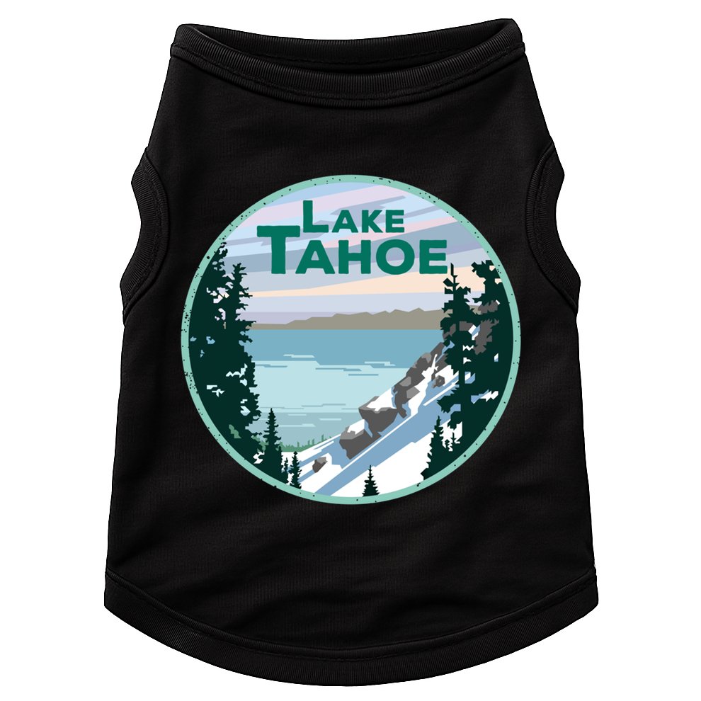 Lake Tahoe Winter Meaningful Gift California Nevada Mountain Gift Doggie Tank
