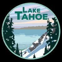 Lake Tahoe Winter Meaningful Gift California Nevada Mountain Gift Drawstring Bag