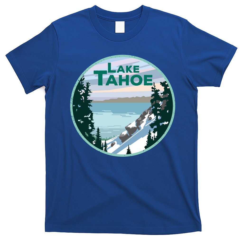 Lake Tahoe Winter Meaningful Gift California Nevada Mountain Gift T-Shirt