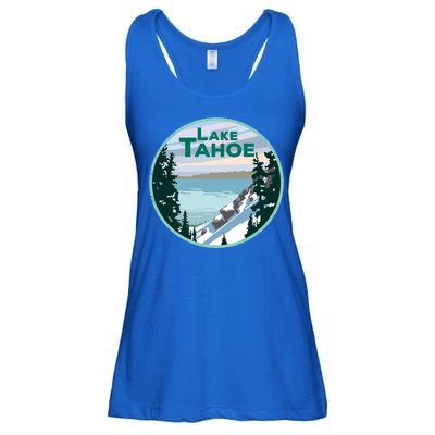 Lake Tahoe Winter Meaningful Gift California Nevada Mountain Gift Ladies Essential Flowy Tank
