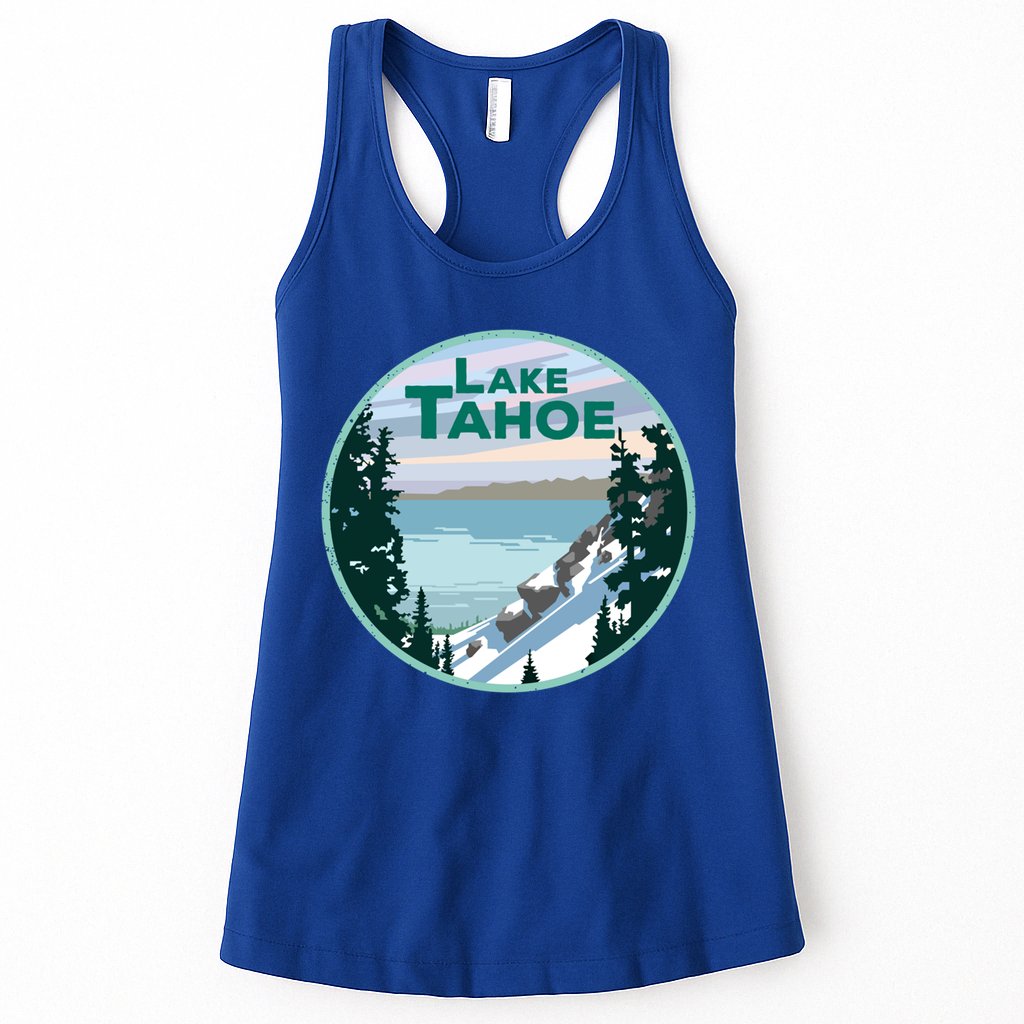 Lake Tahoe Winter Meaningful Gift California Nevada Mountain Gift Womens Tank Top