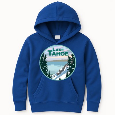 Lake Tahoe Winter Meaningful Gift California Nevada Mountain Gift Kids Hoodie