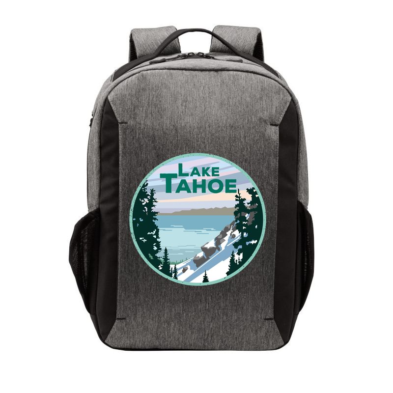 Lake Tahoe Winter Meaningful Gift California Nevada Mountain Gift Vector Backpack