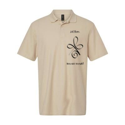 Let Them. You Are Enough! Premium Softstyle Adult Sport Polo