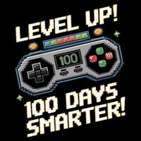 Level Up 100th Days Smarter Retro Gaming Funny Pixelated Long Sleeve 16 in Basic Backpack