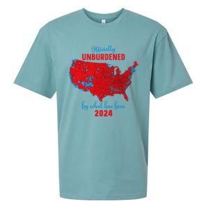 Ly Unburdened 2024 Map Electoral Map Trump Sueded Cloud Jersey T-Shirt