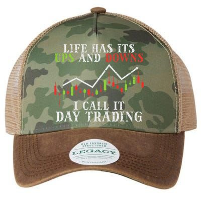 Life Ups And Downs Day Trading Crypto Stock Market Trader Legacy Tie Dye Trucker Hat