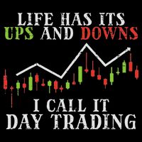Life Ups And Downs Day Trading Crypto Stock Market Trader Daily Commute Backpack