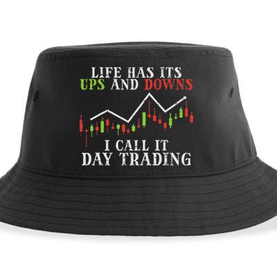 Life Ups And Downs Day Trading Crypto Stock Market Trader Sustainable Bucket Hat