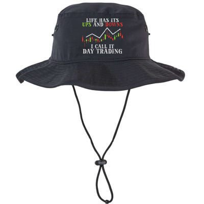 Life Ups And Downs Day Trading Crypto Stock Market Trader Bucket Hat