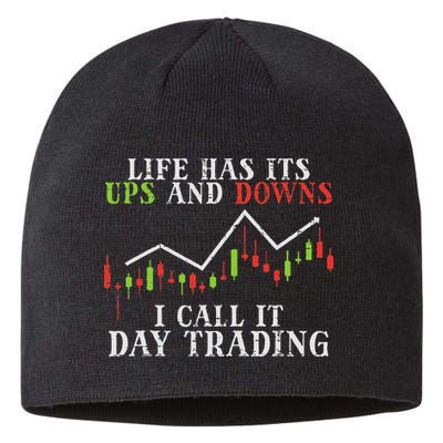 Life Ups And Downs Day Trading Crypto Stock Market Trader Sustainable Beanie