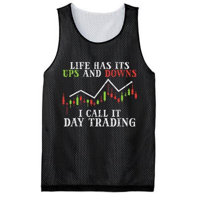 Life Ups And Downs Day Trading Crypto Stock Market Trader Mesh Reversible Basketball Jersey Tank