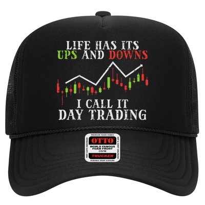 Life Ups And Downs Day Trading Crypto Stock Market Trader Trucker Hat