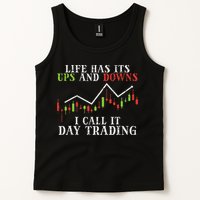Life Ups And Downs Day Trading Crypto Stock Market Trader Tank Top