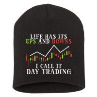 Life Ups And Downs Day Trading Crypto Stock Market Trader Short Acrylic Beanie