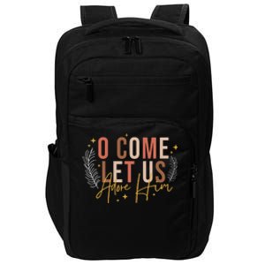 Let Us Adore Him Christian Christmas Impact Tech Backpack