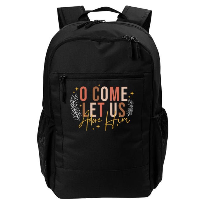 Let Us Adore Him Christian Christmas Daily Commute Backpack