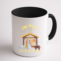 Let Us Adore Him Christmas Advent Nativity Scene North Gift Mug