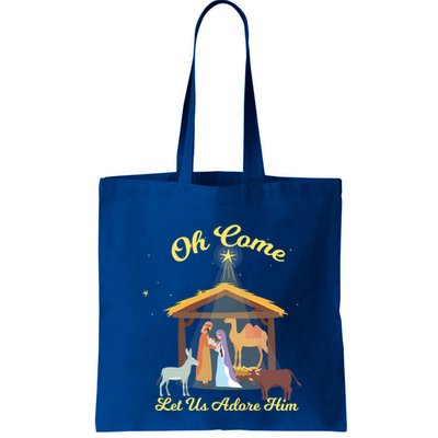 Let Us Adore Him Christmas Advent Nativity Scene North Gift Bag