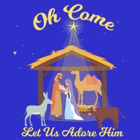 Let Us Adore Him Christmas Advent Nativity Scene North Gift Magnet