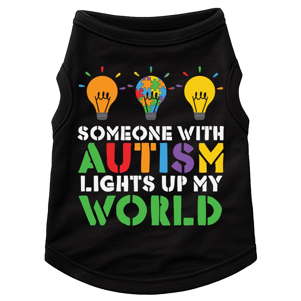 Light Up Autism Puzzle Autism Awareness, Autism Mom Doggie Tank