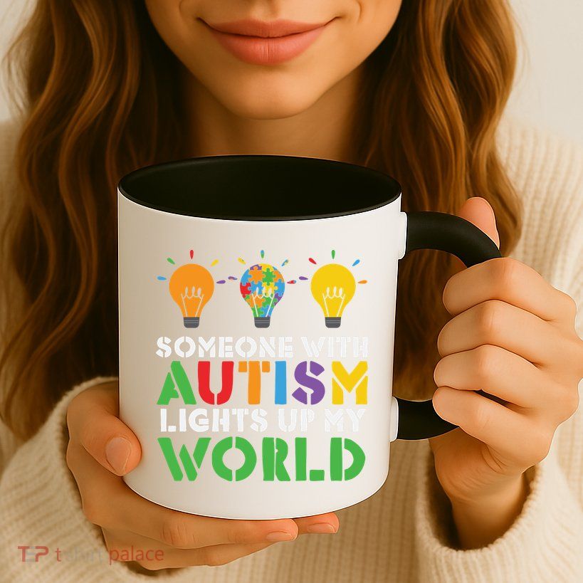 Light Up Autism Puzzle Autism Awareness, Autism Mom Mug