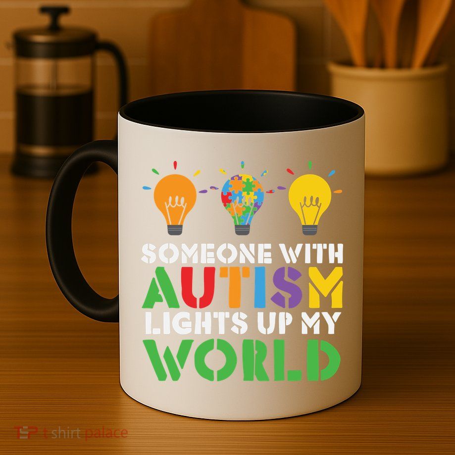 Light Up Autism Puzzle Autism Awareness, Autism Mom Mug