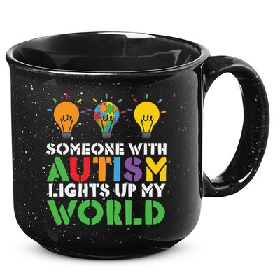 Light Up Autism Puzzle Autism Awareness, Autism Mom 15oz Campfire Ceramic Mug