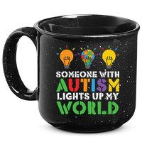Light Up Autism Puzzle Autism Awareness, Autism Mom 15oz Campfire Ceramic Mug