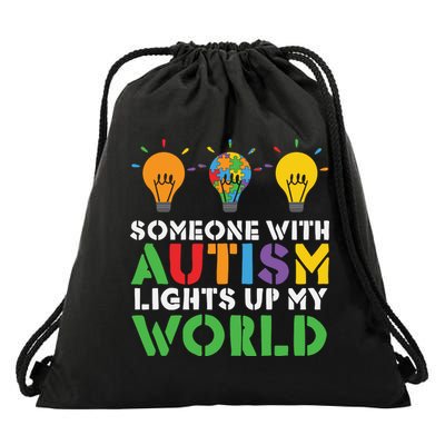 Light Up Autism Puzzle Autism Awareness, Autism Mom Drawstring Bag