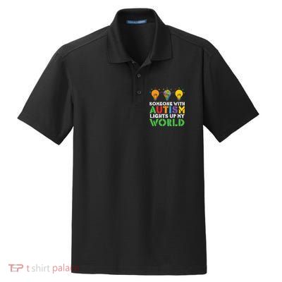 Light Up Autism Puzzle Autism Awareness, Autism Mom Dry Zone Grid Polo