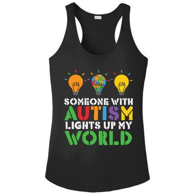 Light Up Autism Puzzle Autism Awareness, Autism Mom Ladies PosiCharge Competitor Racerback Tank
