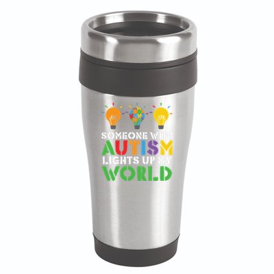 Light Up Autism Puzzle Autism Awareness, Autism Mom 16oz Travel Tumbler