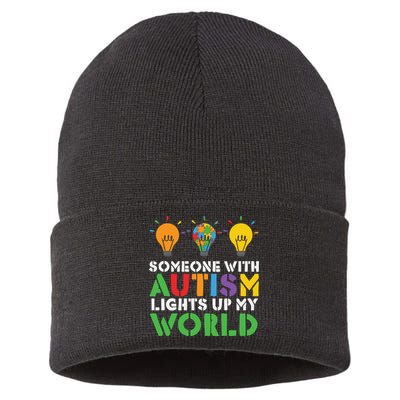 Light Up Autism Puzzle Autism Awareness, Autism Mom Sustainable Knit Beanie