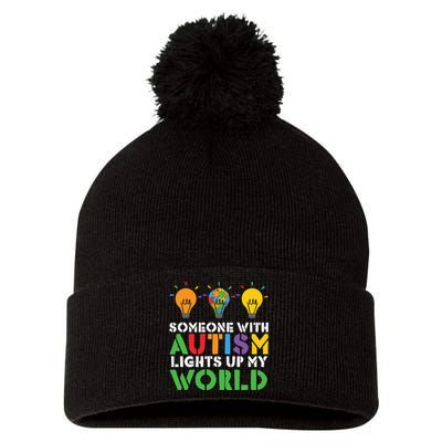Light Up Autism Puzzle Autism Awareness, Autism Mom Pom Pom 12in Knit Beanie