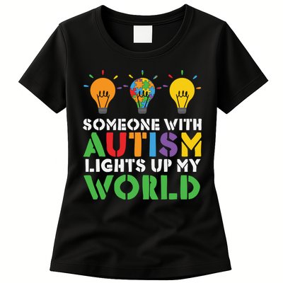 Light Up Autism Puzzle Autism Awareness, Autism Mom Womens T-Shirt