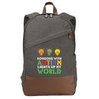 Light Up Autism Puzzle Autism Awareness, Autism Mom Cotton Canvas Backpack