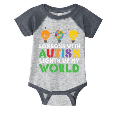 Light Up Autism Puzzle Autism Awareness, Autism Mom Infant Baby Jersey Bodysuit