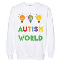 Light Up Autism Puzzle Autism Awareness, Autism Mom Garment-Dyed Sweatshirt