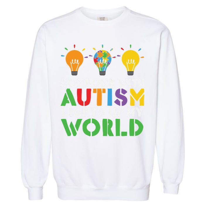 Light Up Autism Puzzle Autism Awareness, Autism Mom Garment-Dyed Sweatshirt
