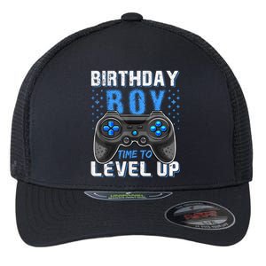 Level Up Birthday Gamer Gift Classic Fit Short Sleeve Black Flexfit Unipanel Trucker Cap