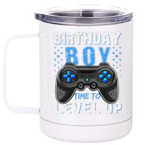 Level Up Birthday Boy Gamer Classic Fit 12 oz Stainless Steel Tumbler Cup