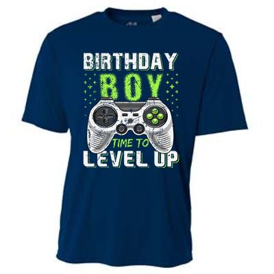 Level Up Birthday Boy Video Game Classic Fit Black Party Gift Cooling Performance Crew T-Shirt