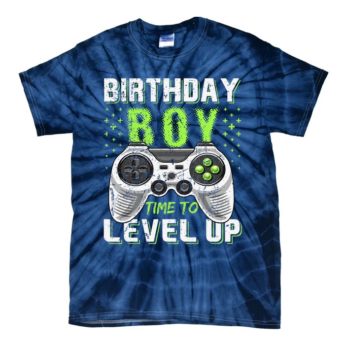 Level Up Birthday Boy Video Game Classic Fit Black Party Gift Tie-Dye T-Shirt