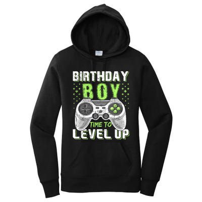 Level Up Birthday Boy Video Game Women's Pullover Hoodie