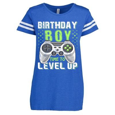 Level Up Birthday Boy Video Game Enza Ladies Jersey Football T-Shirt