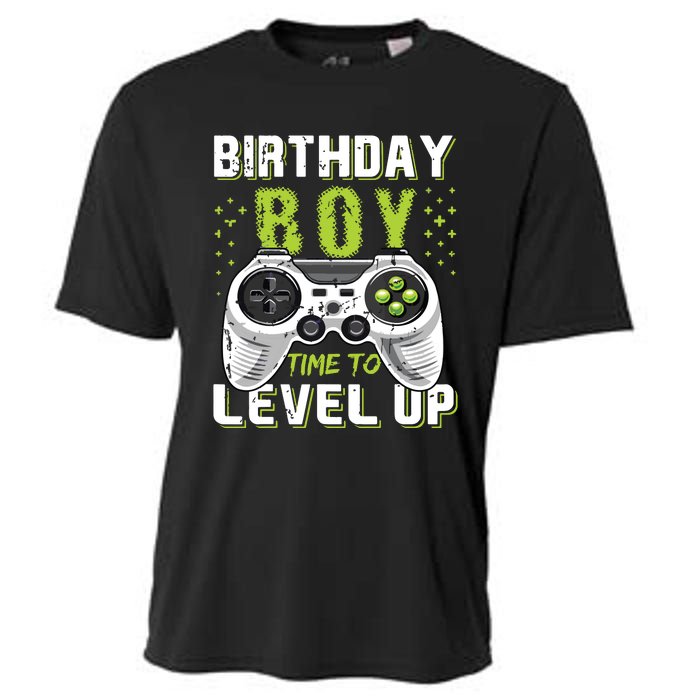 Level Up Birthday Boy Video Game Cooling Performance Crew T-Shirt