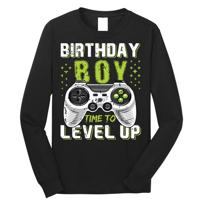 Level Up Birthday Boy Video Game Long Sleeve Shirt